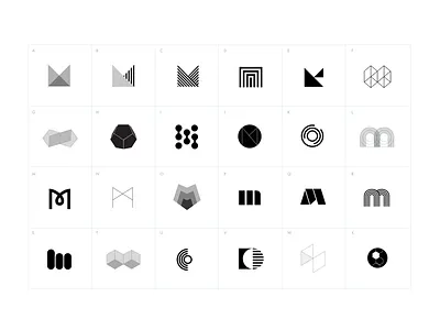 Logomark Explorations brand branding logo study