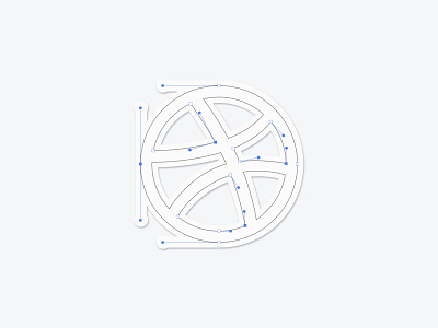 Outlines - Dribbble Sticker dribbble illustrator sticker