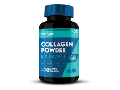 Collagen Powder Supplement Label Design brain boost supplement label brain supplement label label label design packaging packaging design protein supplement label supplement label design supplement packaging label