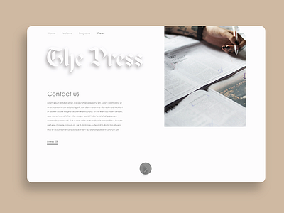 The Press ui ux