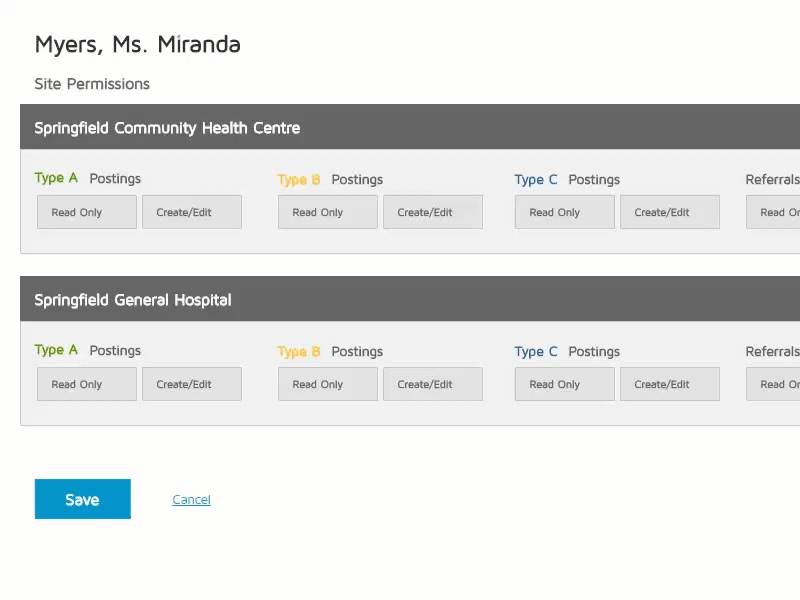 Toggles account management permissions ui user ux