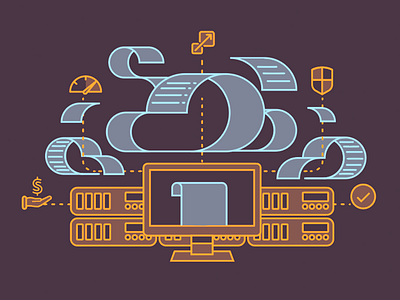 Storage Wishlist cloud computer illustration it list security speed storage tech wishlist