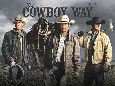 CWA3 Final color correction cowboy gritty keyart photoshop tv design