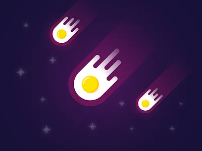 take protein egg food healty illustration meteor protein space star