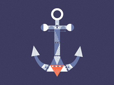 Crystal Anchor adobe anchor geometry illustrator pattern vector