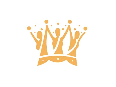 Pageant logo crown gold logo pageant winner