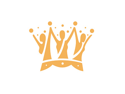Pageant logo crown gold logo pageant winner