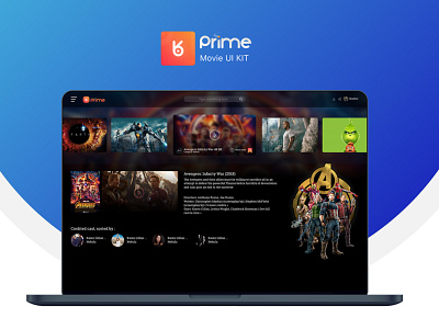 Prime Movie UI kit . kit movie ui