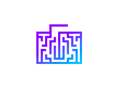 Brain + briefcase, artificial intelligence logo design symbol ai artificial intelligence brain briefcase flat 2d geometric logo logo design robot vector icon mark symbol