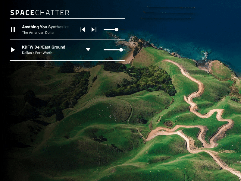 SpaceChatter v2 asmr flinto prototype sketchapp