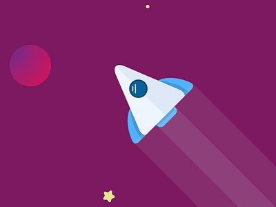 Gymthicol Illustration SEO website flat fusée seo space