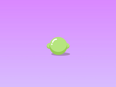 Lime fruit green illustration lime purple vector