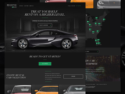 Enterprise Exotics automotive cars enterprise ux ui design web design webby website