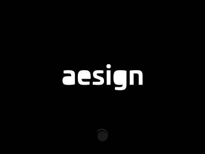 aesign aesign black contrast typelogo white