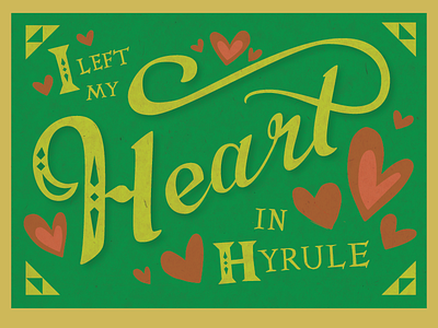 Zelda Valentine. fan art hand lettering lotz vector lettering