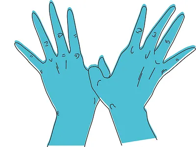 Butterfly Hands graphics hands illustration illustrator logo