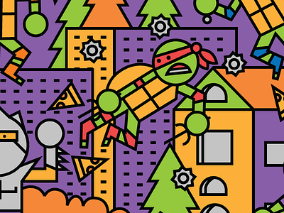 TMNT design graphic design illustration kitchener tmnt waterloo