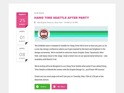 Event Details dribbble dribbble invitation event event details invitation naveenparne ui user interface ux