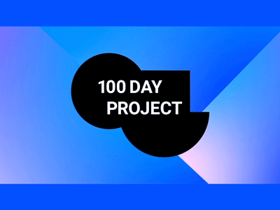 1of100 100dayproject ae motion graphics time flies by