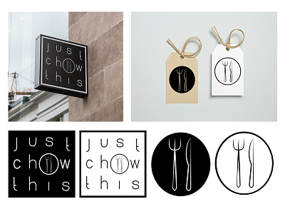 corporate identity / 'just chow this' adobe brand design corporate identity design graphic design identity illustrator indesign logo design photoshop