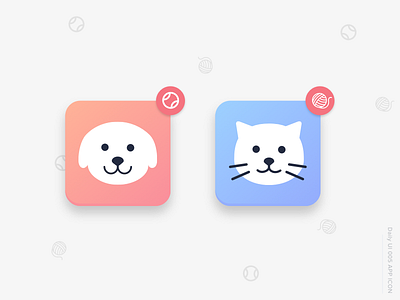 Daily UI#005 App Icon animal app icon cat daily ui challenge dog