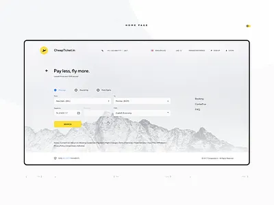 CheapTicket app best design digital flight interface minimal mobile service ui ux