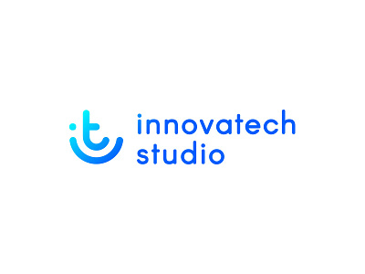 Innovatech Logo design gradient icon innovation it logo logomark monogram studio tech technology