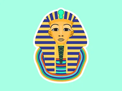 Art history Toetanchamon's mask ancient egypt basiseducatie college courses custom illustration educatie education learning leren online learning online leren school students