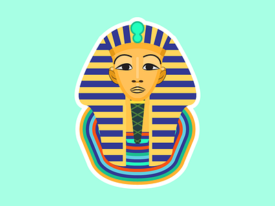 Art history Toetanchamon's mask ancient egypt basiseducatie college courses custom illustration educatie education learning leren online learning online leren school students