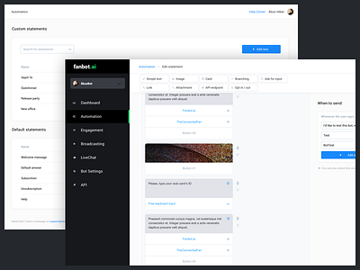 Chatbot automation automation chatbot chatbot editor cms fanbot