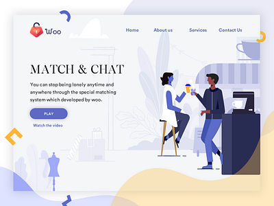 Dating App Landing Page app dating design graphic interaction landing love page ui ux web website