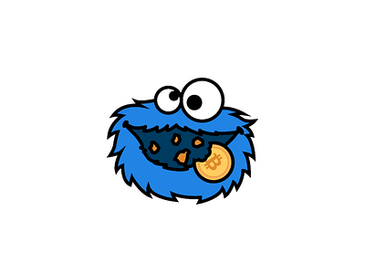 Bitcoin Monster bitcoin cookie monster cryptocurrency eat food monster