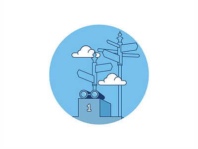 Research flat illustration linear vector