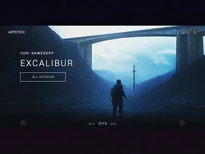 Art concept page concept desing ui ux web website