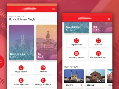 Flight booking app home screen app design flight booking app app icon design mobile app ux design visual design