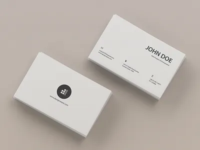 Top View Business card Mockup 3d branding business card corporate design minimal mockups mockup modern professional realistic showcase template