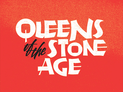 Queens Of The Stone Age band calligraphy lettering neuland qota queens of the stone age rock vector