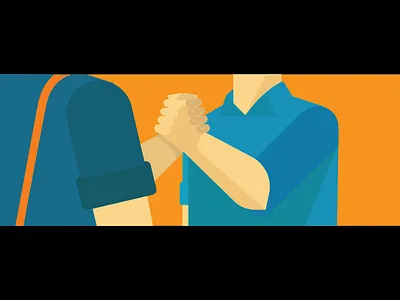 Handshake forms handshake illustration minimal simple