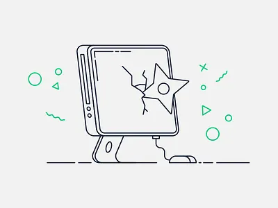 Ninja Log In illustration login minimal ninja screen shuriken