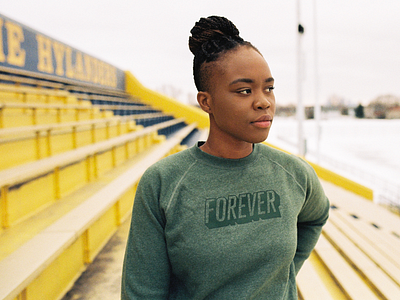 Joyce is Forever emboider forever green hand joyce minneapolis mpls rose sweatshirt