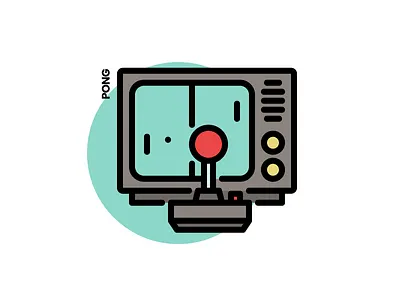 Vintage Gaming Pong controller game gaming joystick play pong retro tv vintage