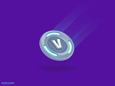 Fortnite V-Bucks adobe illustrator design fortnite illustration vector