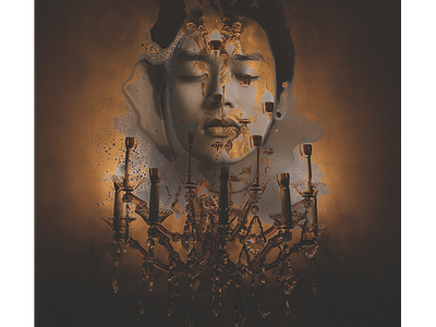 One Wild Life (Body) - Ego album art double exposure photo manipulation