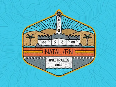 BADGE NATAL/RN badge brazil city outlines