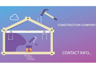 CONSTRUCTION COMPANY VISIT brush dye hammer house leveling device repair ruler