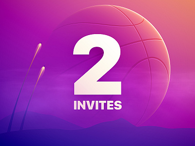 2 Dribbble Invites dribbble invitation invite