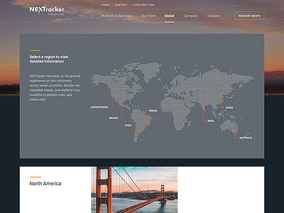 Locations | NEXTracker illustration locations map