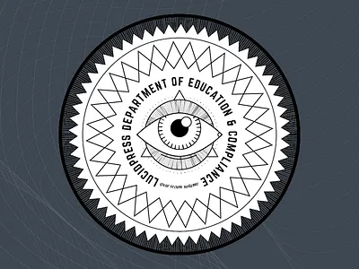 Lucidpress Certificate Seal eye lucid monoline seal