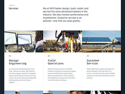 Services Grid | NEXTracker grid modules whitespace