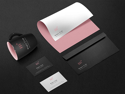 Dark Branding PSD Mockup a4 paper branding branding identity mockup branding mockup business cards coffee cup download mockup post card psd